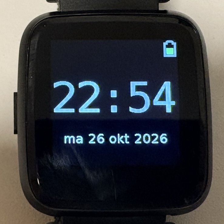 The Dutch watch face on my PineTime