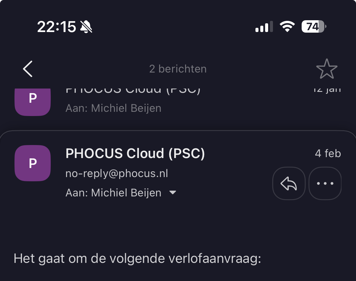 ProtonMail iOS showing no spoof warning