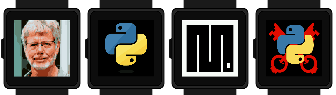 The four screens of the Guido app